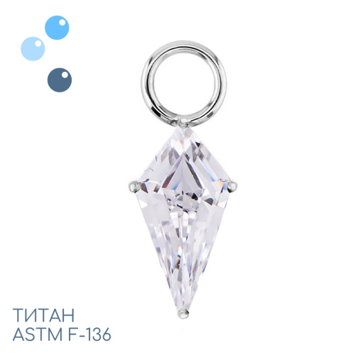 Подвеска из титана Rhomb